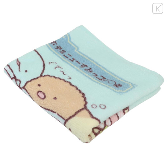 Japan San-X Jacquard Face Towel - Sumikko Gurashi : Hotel Blue - 3