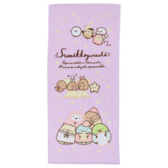 Japan San-X Jacquard Face Towel - Sumikko Gurashi : Pajama Party
