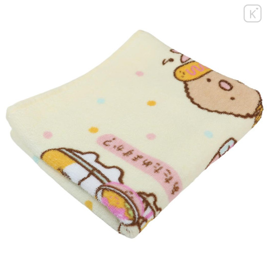 Japan San-X Jacquard Face Towel - Sumikko Gurashi : Baskin Robbins Ice-cream Yellow - 3