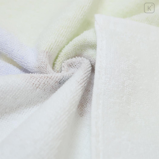 Japan San-X Jacquard Face Towel - Rilakkuma : Basic Rilakkuma Flower - 2