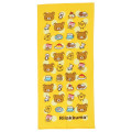 Japan San-X Jacquard Face Towel - Kiiroitori & Rilakkuma : Basic Rilakkuma Favorite Things Yellow - 1