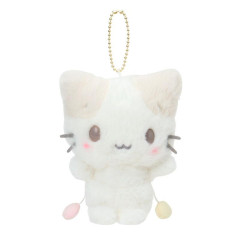 Japan Sanrio Original Mascot Holder - Masyumaro : Nap on Fluffy White Cloud