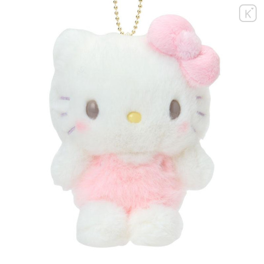 Japan Sanrio Original Mascot Holder - Hello Kitty : Nap on Fluffy White Cloud - 2