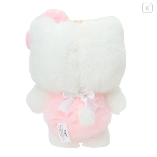 Japan Sanrio Original Mascot Holder - Hello Kitty : Nap on Fluffy White Cloud - 3