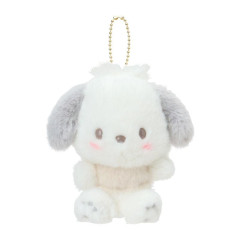 Japan Sanrio Original Mascot Holder - Pochacco : Nap on Fluffy White Cloud