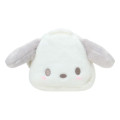 Japan Sanrio Original Face-shaped Pouch - Pochacco : Nap on Fluffy White Cloud - 1