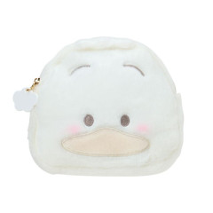 Japan Sanrio Original Face-shaped Pouch - Pekkle : Nap on Fluffy White Cloud