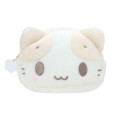 Japan Sanrio Original Face-shaped Pouch - Masyumaro : Nap on Fluffy White Cloud - 1