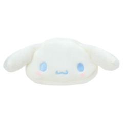 Japan Sanrio Original Face-shaped Pouch - Cinnamoroll : Nap on Fluffy White Cloud