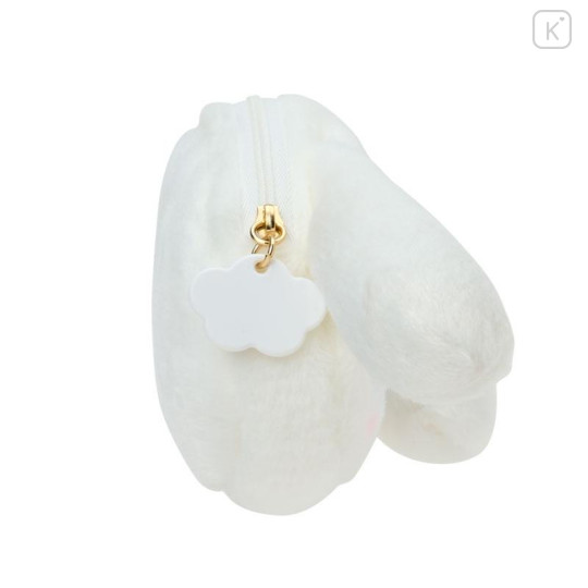 Japan Sanrio Original Face-shaped Pouch - Cinnamoroll : Nap on Fluffy White Cloud - 2