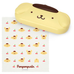 Japan Sanrio Original Glasses Case - Pompompurin : Face Shaped