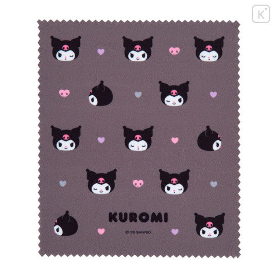 Japan Sanrio Original Glasses Case - Kuromi : Face Shaped - 3