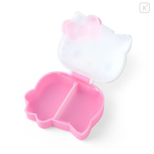 Japan Sanrio Original Medicine Case - Hello Kitty : Face Shaped Pink - 2