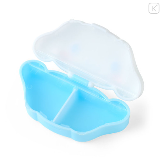 Japan Sanrio Original Medicine Case - Cinnamoroll : Face Shaped Blue - 2