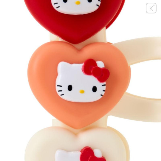 Japan Sanrio Original Hair Claw Clip - Hello Kitty : Heart - 4