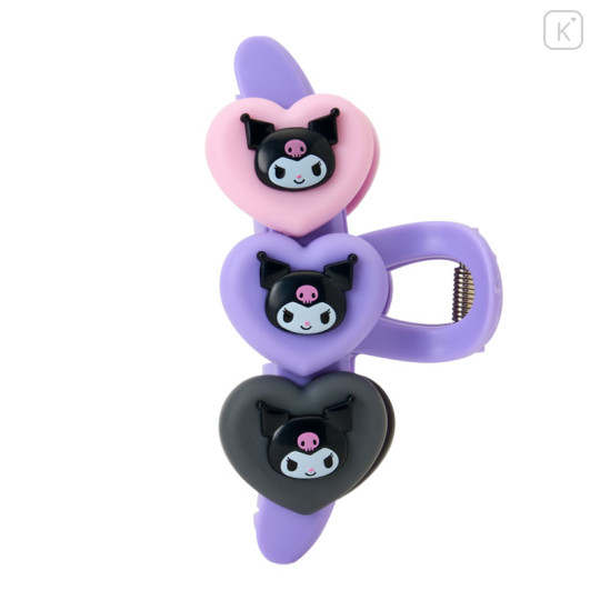 Japan Sanrio Original Hair Claw Clip - Kuromi : Heart - 1