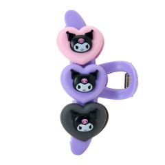 Japan Sanrio Original Hair Claw Clip - Kuromi : Heart