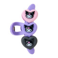 Japan Sanrio Original Hair Claw Clip - Kuromi : Heart - 2