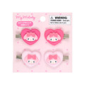 Japan Sanrio Original Mini Hair Clip Set - My Melody : Heart - 1