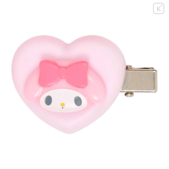 Japan Sanrio Original Mini Hair Clip Set - My Melody : Heart - 5