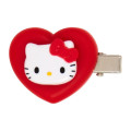 Japan Sanrio Original Mini Hair Clip Set - Hello Kitty : Heart - 4