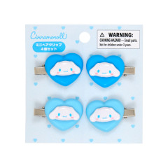 Japan Sanrio Original Mini Hair Clip Set - Cinnamoroll : Heart