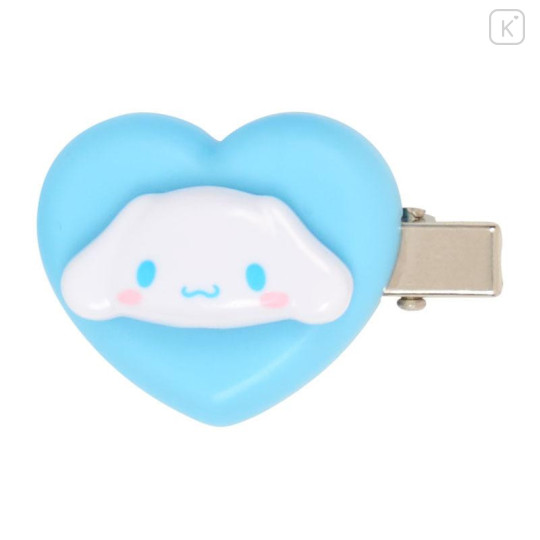 Japan Sanrio Original Mini Hair Clip Set - Cinnamoroll : Heart - 5