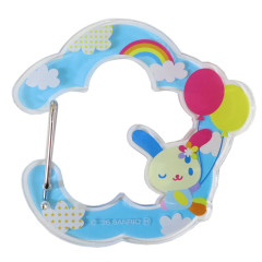 Japan Sanrio Acrylic Carabiner - Usahana : Blue Sky