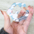 Japan Sanrio Acrylic Carabiner - Usahana : Blue Sky - 2