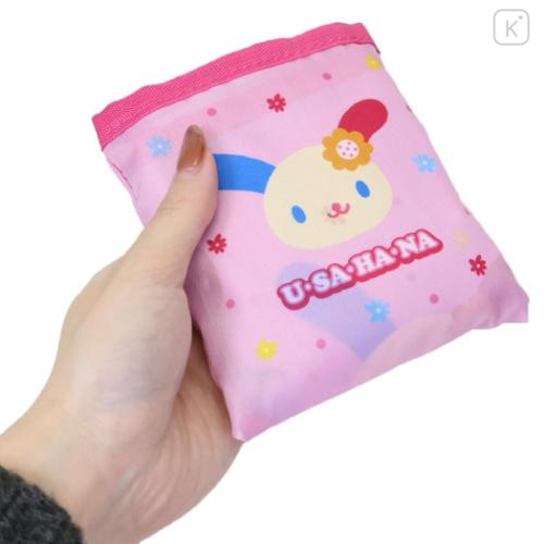 Japan Sanrio Eco Shopping Bag - Usahana : Fruits Pink - 4