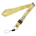 Japan Sanrio Neck Strap - Usahana : Flower Yellow - 1