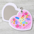 Japan Sanrio Slide Mirror - Usahana : Fruits Pink Heart Shaped - 3