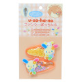 Japan Sanrio Sequins Hair Clip Set - Usahana : Glitter Star Orange - 1