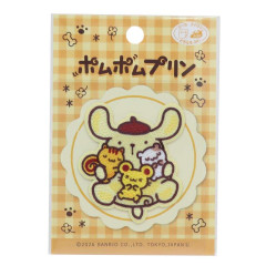 Japan Sanrio Versatile Iron-On and Sticker Patch - Pompompurin : Hug Friends