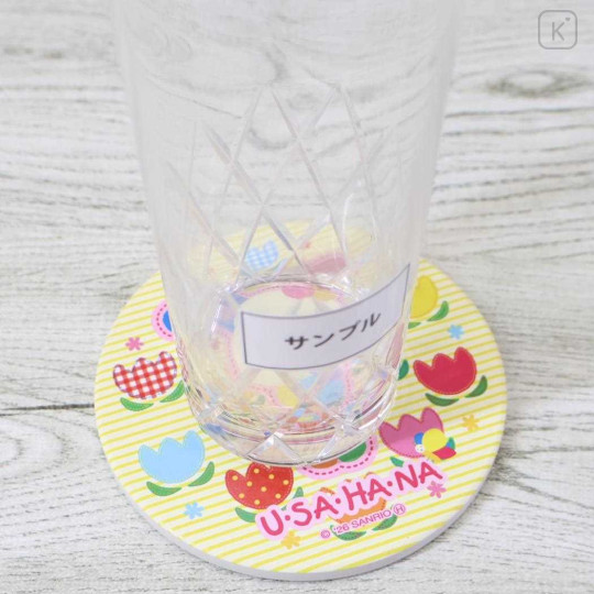 Japan Sanrio Water Absorbing Coaster - Usahana : Flower Yellow - 3