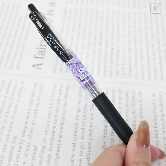 Japan Sanrio Sarasa Clip Gel Pen - Kuromi : Wink Purple - 2