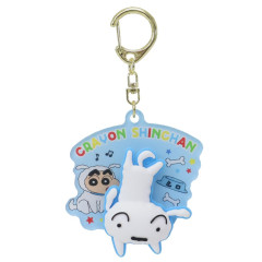 Japan Crayon Shin-chan Acrylic Keychain - Shiro : Spinning