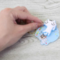 Japan Crayon Shin-chan Acrylic Keychain - Shiro : Spinning - 3