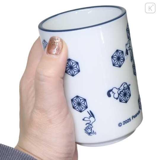 Japan Peanuts Japanese Tea Cup - Snoopy : Have Fun Mino ware - 2