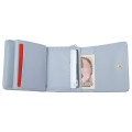 Japan Peanuts Quilted Trifold Wallet - Snoopy & Woodstock : Sky Blue - 3