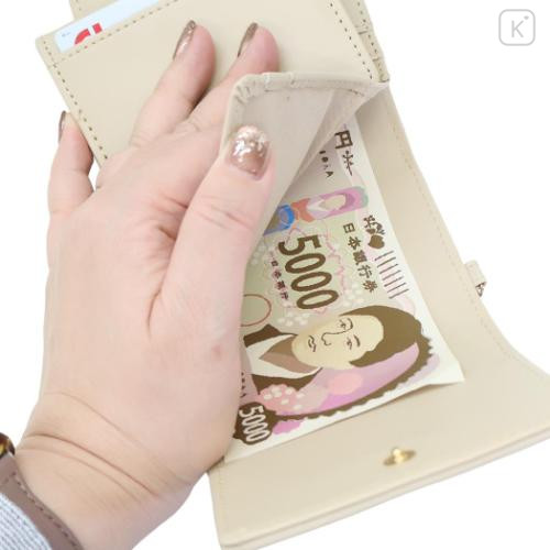 Japan Peanuts Quilted Trifold Wallet - Snoopy : Beige - 4