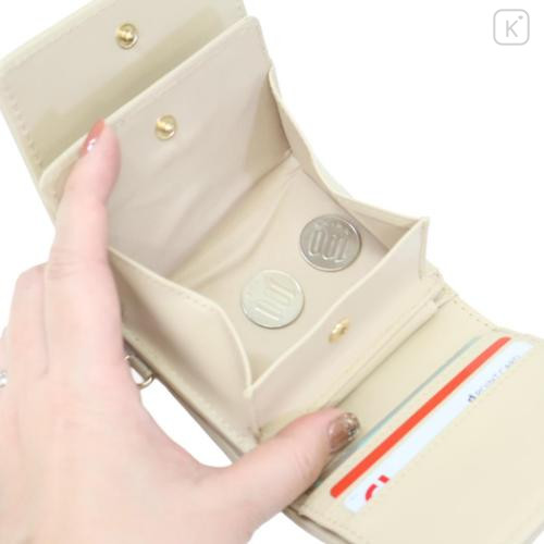 Japan Peanuts Quilted Trifold Wallet - Snoopy : Beige - 6