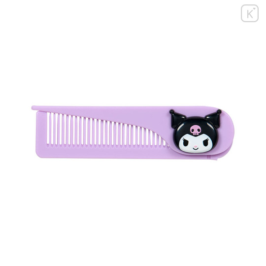 Japan Sanrio Original Folding Comb - Kuromi - 1