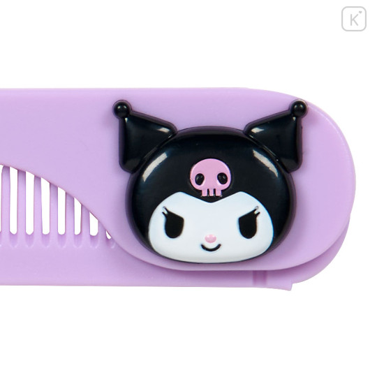 Japan Sanrio Original Folding Comb - Kuromi - 3