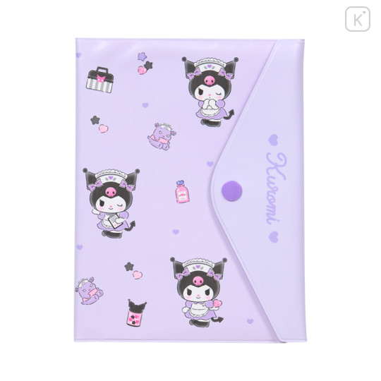Japan Sanrio Original Medicine Handbook Travel Passport Case - Kuromi : Patient Card Case - 1