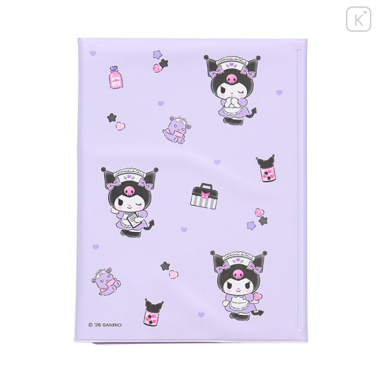 Japan Sanrio Original Medicine Handbook Travel Passport Case - Kuromi : Patient Card Case - 2