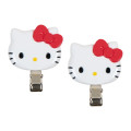 Japan Sanrio Original Bangs Clip Set - Hello Kitty : Red Ribbon - 2