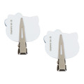 Japan Sanrio Original Bangs Clip Set - Hello Kitty : Black Ribbon - 3