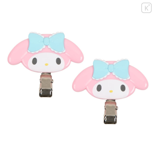 Japan Sanrio Original Bangs Clip Set - My Melody : Blue Ribbon - 2