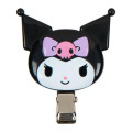 Japan Sanrio Original Bangs Clip Set - Kuromi : Purple Ribbon - 4